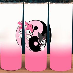 My Melody and Kuromi Ying Yang Tumbler 20oz